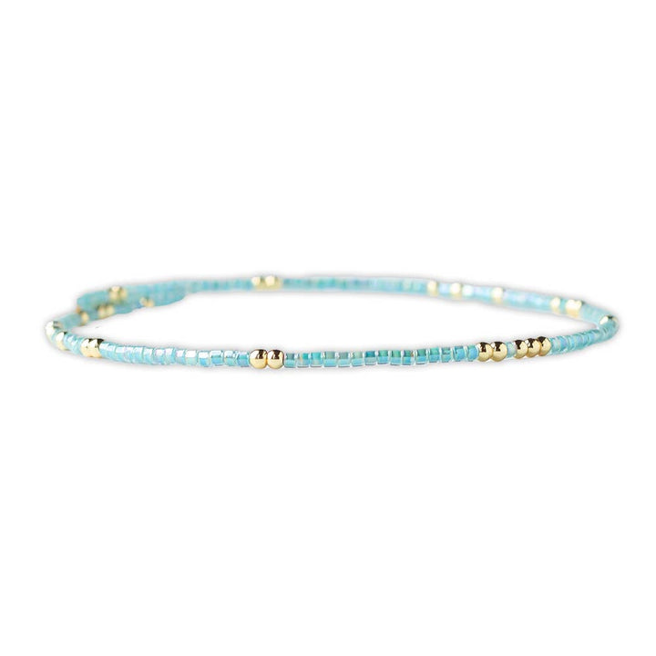 Turquoise Confetti Beaded Bracelets