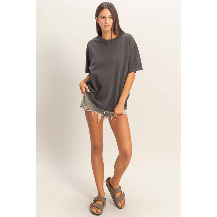 Cotton yellow crew Neck T-Shirt