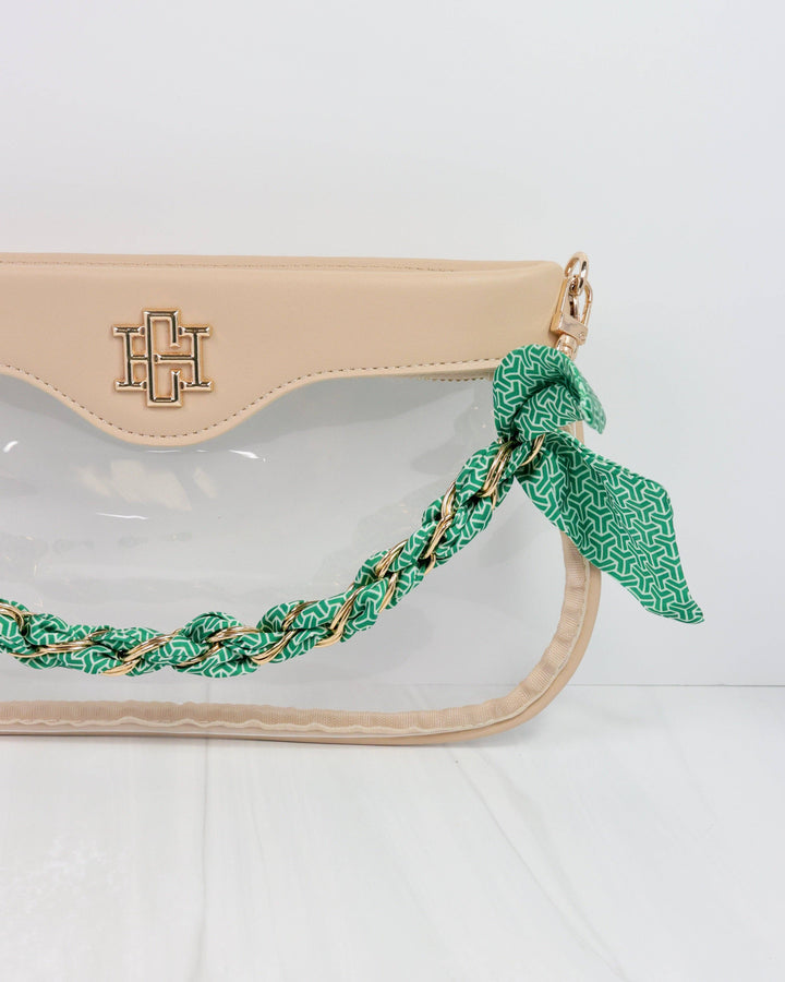 Green Scarf Purse Chain