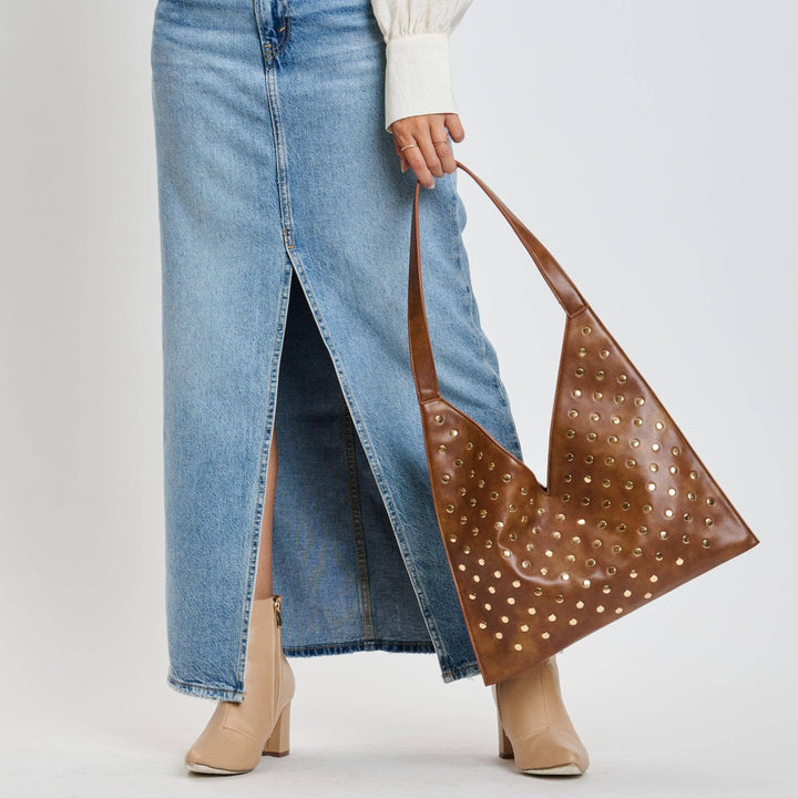 Studded Hobo Bag