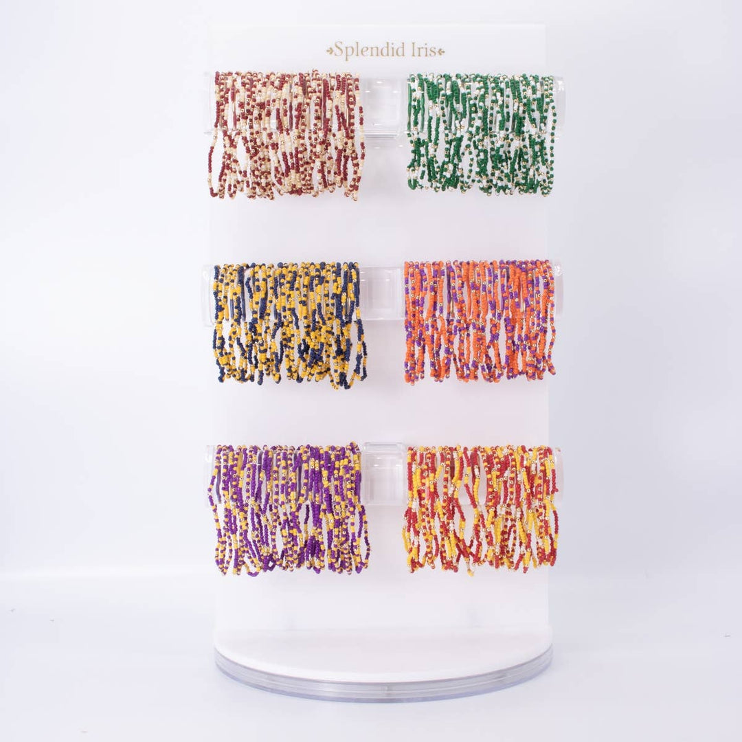 Stretch Seed Bead GAME DAY Bracelets