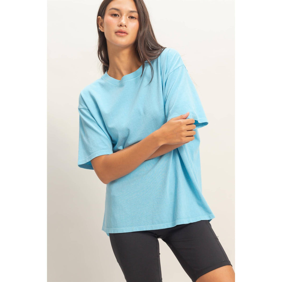 Cotton yellow crew Neck T-Shirt