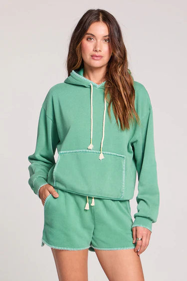 Green Hoodie Pullover