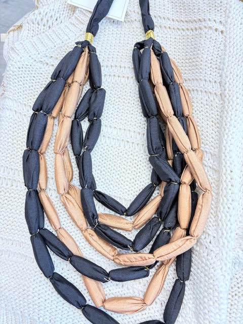 Brown/ Black Layered Necklace