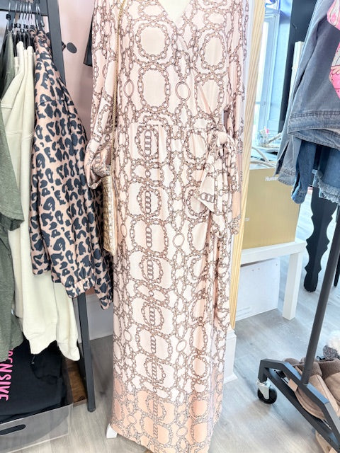 Print Wrap Dress