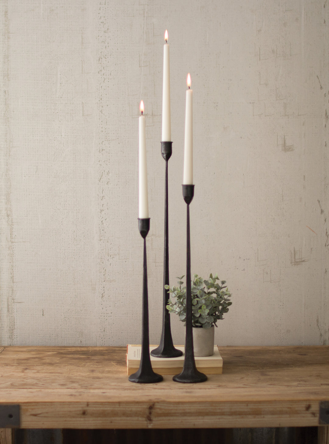 Black Cast Iron Candle Holders - A Styled Collective Women's Boutique