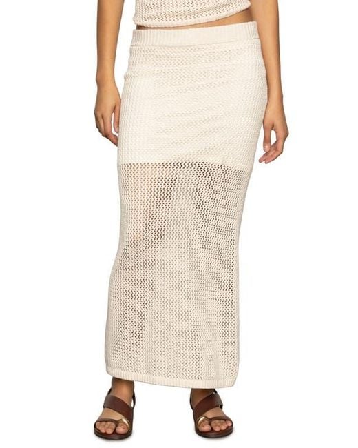 Open Stitch Cotton Knit Maxi
