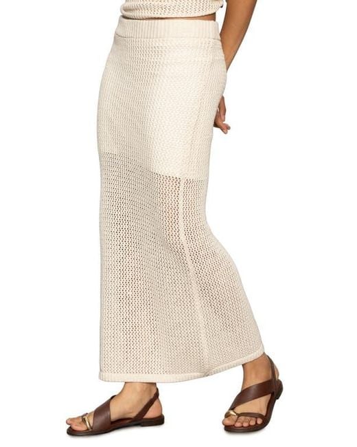 Open Stitch Cotton Knit Maxi