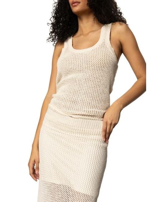 Open Stitch Cotton Knit Maxi