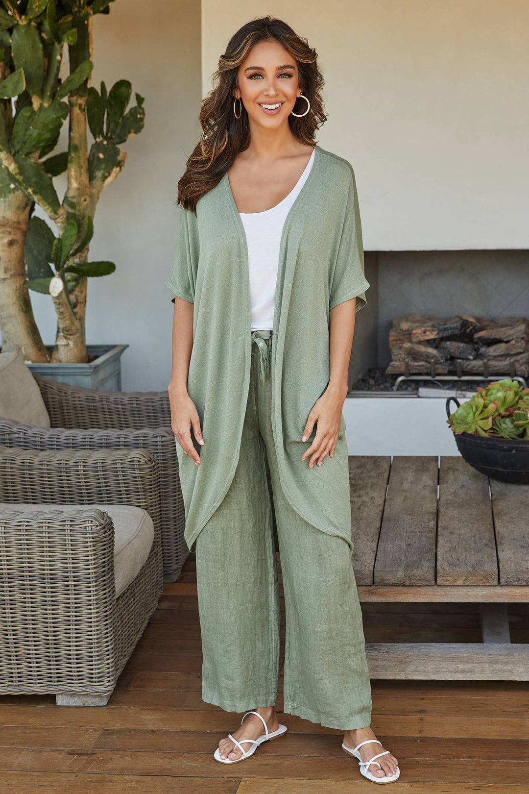 Army Green Cardigan - A Styled Collective Boutique
